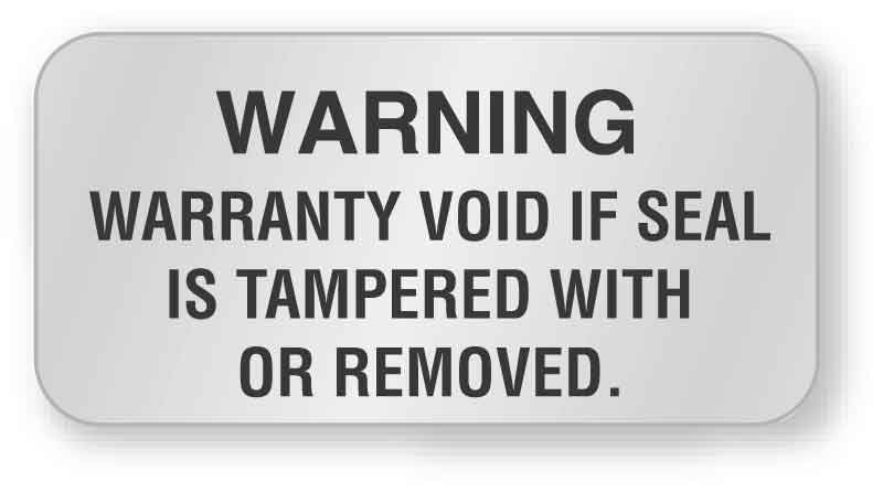 Medical Labels - Silver Security Label, 1-1/2" x 3/4"