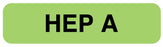 Medical Labels - Vaccine Label, Hepatitis A, 1-1/4" x 5/16"