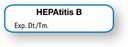 Medical Labels - Vaccine Label, Hepatitis B, 1-1/4" x 5/16"