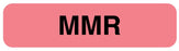 Medical Labels - Vaccine Label, MMR, 1-1/4" x 5/16"