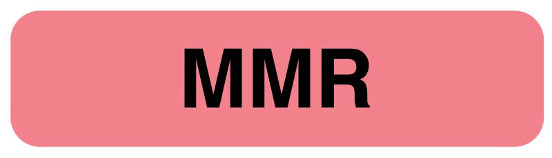 Medical Labels - Vaccine Label, MMR, 1-1/4" x 5/16"