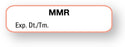 Medical Labels - Vaccine Label, MMR, 1-1/4" x 5/16"