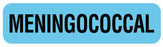 Medical Labels - Vaccine Label, Meningococcal, 1-1/4" x 5/16"