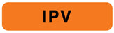 Medical Labels - Vaccine Label, IPV, 1-1/4" x 5/16"