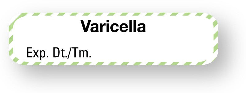 Medical Labels - Vaccine Label, Varicella, 1-1/4" x 5/16"