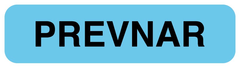Medical Labels - Vaccine Label, PREVNAR, 1-1/4" x 5/16"