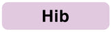 Medical Labels - Vaccine Label, Hib, 1-1/4" x 5/16"