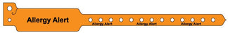 Medical Labels - Adult Plastic Alert Band, 10" x 1-1/8"