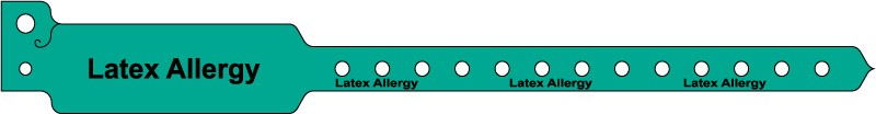 Medical Labels - Adult Patient Identification Plastic Alert Band, 10" x 1-1/8"