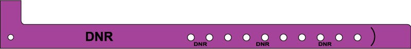 Medical Labels - Adult Patient Identification Plastic Alert Band, 11" x 5/8"