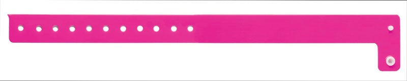 Medical Labels - Pink Blank Vinyl Wristband 10-1/8" x 3/4"