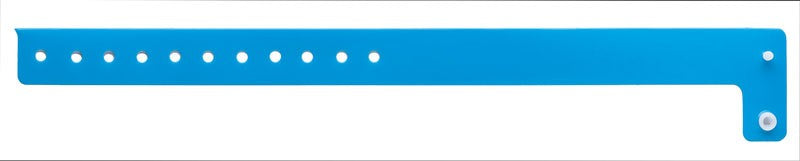Medical Labels - Blue Blank Vinyl Wristband 10-1/8" x 3/4"