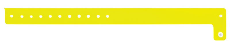 Medical Labels - Yellow Blank Vinyl Wristband 10-1/8" x 3/4"