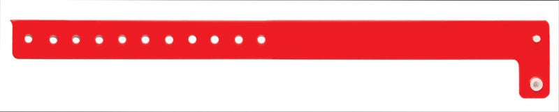 Medical Labels - Red Blank Vinyl Wristband 10-1/8" x 3/4"