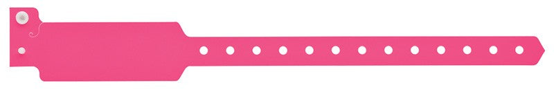 Medical Labels - Pink Blank Plastic Wristband 10" x 1 1/8"
