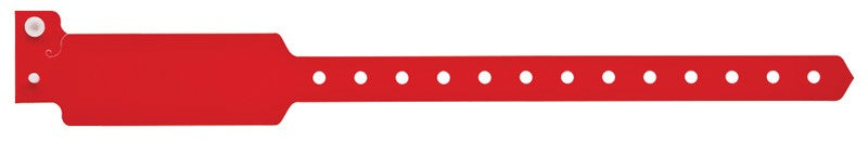 Medical Labels - Blank Plastic Wristband 10" x 1 1/8",RD