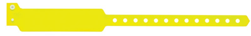 Medical Labels - Yellow Blank Vinyl Wristband 10-7/8" x 1-1/8