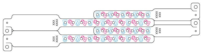 Medical Labels - Adult/Child Insert Wristband
