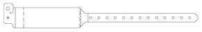 Medical Labels - Adult Patient Identification Cover Seal Wristband, 11-3/4" x 1-1/4"