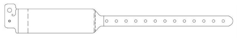 Medical Labels - Adult Patient Identification Cover Seal Wristband, 11-3/4" x 1-1/4"