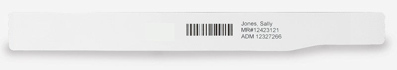 Medical Labels - Adult Patient Identification Direct Thermal Wristband, 1-1/8" x 11"