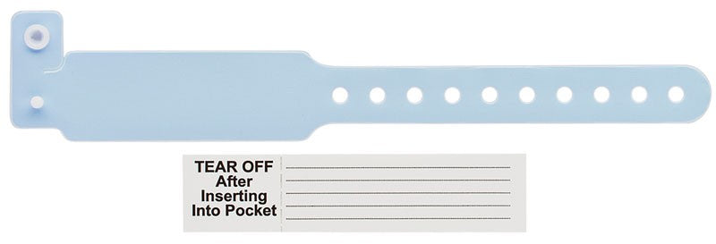 Medical Labels - Infant Patient Identification Insert Wristband, 6-5/8" x 3/4"