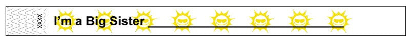 Medical Labels - Tyvek Wristband,10"x3/4",Big Sister