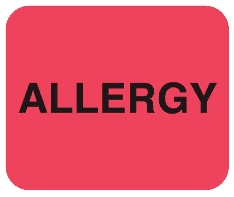 Medical Labels - Alert Label, 1-1/4" x 1-1/2"