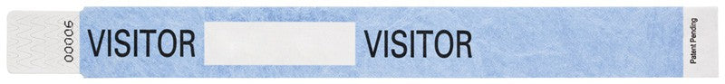 Medical Labels - Tyvek Visitor Wristband, 10" x 1"