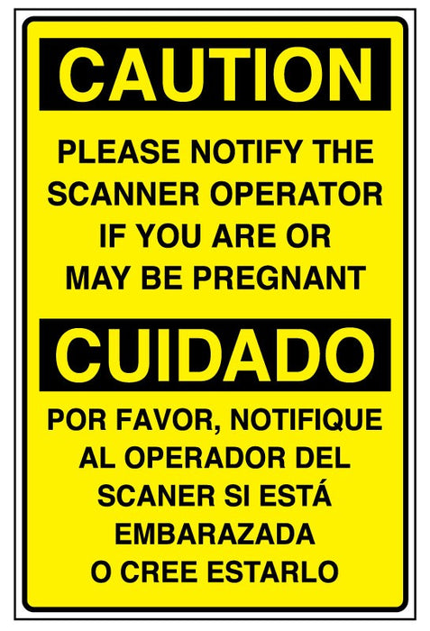 Medical Labels - NOTIFY IF PREGNANT, 8" x 5-1/4"