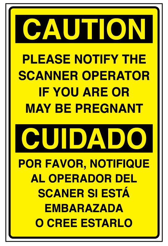 Medical Labels - NOTIFY IF PREGNANT, 8" x 5-1/4"