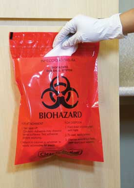 Unimed - Midwest Biohazard Waste Bag 2.6 Quart Red 12 W X 14 H Inch - RWB142324