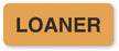 United Ad Label Pre-Printed Label Communication Fill In Loaner Fluorescent Orange 7/8 X 3 Inch - ULBE710