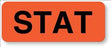 United Ad Label UAL Pre-Printed Label Advisory Label Stat Fluorescent Red 7/8 X 2-1/4 Inch - ULHN482