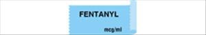 United Ad Label Pre-Printed Label Anesthesia Label Fentanyl mcg/ml Light Blue 1/2 X 1 Inch - ULTA067