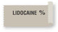United Ad Label Pre-Printed Label Anesthesia Label Lidocaine % Gray 1/2 X 1 Inch - ULTA121