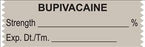 United Ad Label Pre-Printed Label Anesthesia Label Bupivacaine % Gray 1/2 X 1-1/2 Inch - ULTA210