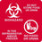United Ad Label Caution Sign Do Not Store Food Or Drink Biohazard In The Refrigerator and Or Freezer No Food No Drink - ULBH701