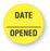 United Ad Label Pre-Printed / Write On Label Communication Fill In Date Opened Fluorescent Yellow 3/4 X 3/4 Inch - ULFP703