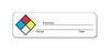 United Ad Label Pre-Printed Label Warning Label Nfpa Chemical Owner Date Blue / Red / Yellow / White 7/8 X 3 Inch - ULHL201