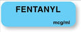 UAL - Drug Label Anesthesia Label Fentanyl mcg_mL Blue 1/2 X 1-1/2 Inch - ULAM230