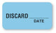 United Ad Label UAL Pre-Printed Label Auxiliary Label Discard Date Light Blue 7/8 X 3 Inch - ULQC207