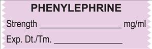 UAL - Drug Label Anesthesia Label Phenylephrine Strength_mcg/mL Exp Dt Tm_ Violet 1/2 X 1-1/2 Inch - ULTA150