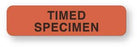 UAL - Pre-Printed Label Laboratory Use Red Paper Timed Specimen Black Lab / Specimen 5/16 X 1-1/4 Inch - ULCH142