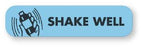 United Ad Label Pre-Printed Label Auxiliary Label Shake Well Blue 3/8 X 1.531 Inch - ULFP1110