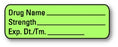United Ad Label Pre-Printed Label Anesthesia Label Drug Name / Strength / Exp.Dt./Tm____ Green 1/2 X 1-1/2 Inch - ULAL100