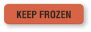 United Ad Label UAL Pre-Printed Label Advisory Label Keep Frozen Fluorescent Red 5/16 X 1-1/4 Inch - ULPS105