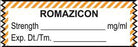 United Ad Label Pre-Printed Label Anesthesia Label Romazicon mg/ml Orange / White 1/2 X 1-1/2 Inch - ULTA108