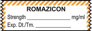 United Ad Label Pre-Printed Label Anesthesia Label Romazicon mg/ml Orange / White 1/2 X 1-1/2 Inch - ULTA108