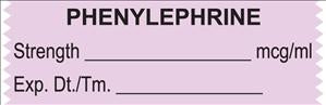 United Ad Label Pre-Printed Label Anesthesia Label Phenylephrine mcg/ml Violet 1/2 X 1-1/2 Inch - ULTJ083